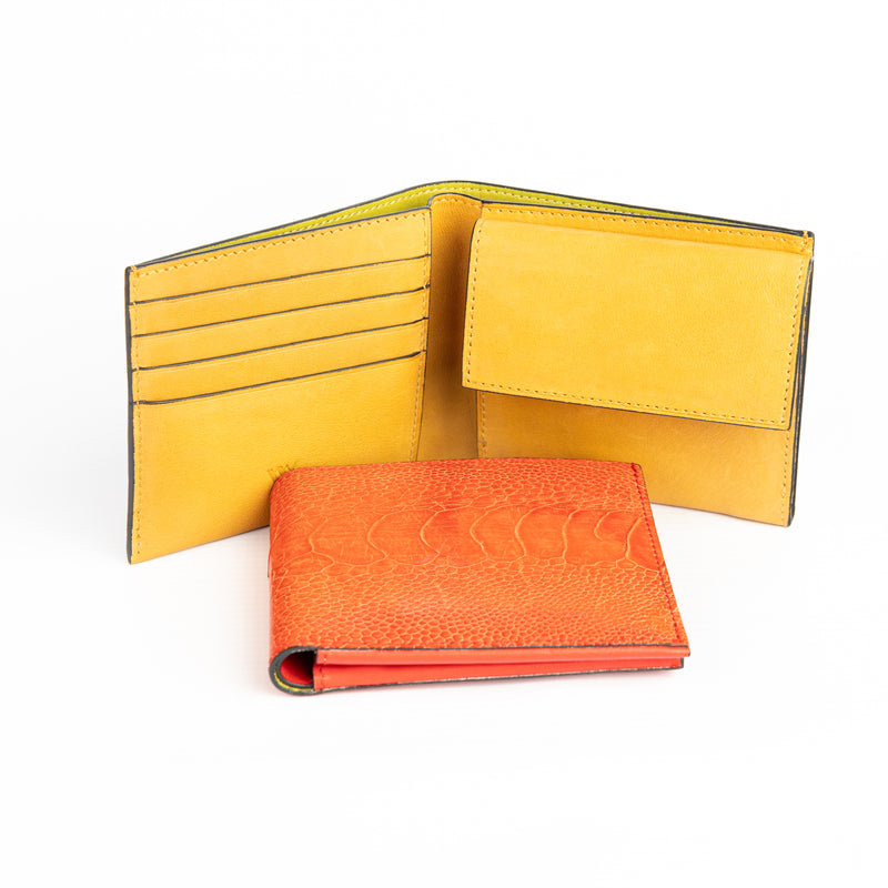 Boston Ostrich Shin Wallet - Karoo Classics
