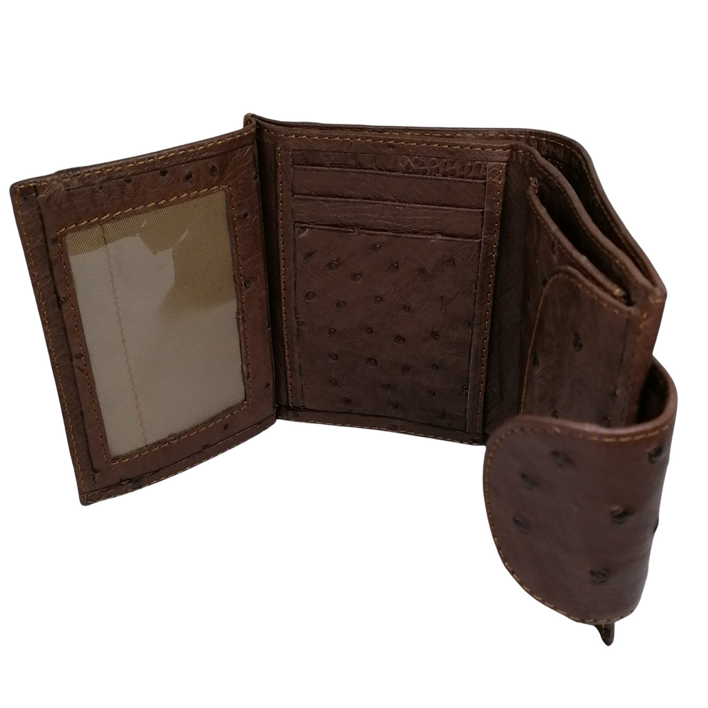 Ostrich Mini Ladies Wallet with Tab 2
