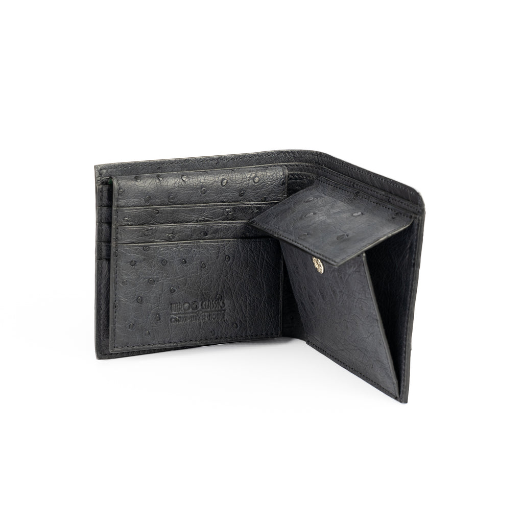 KC C/Card with Flap and Coin Pouch Wallet (Ostrich) - Karoo Classics
