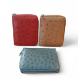 Ostrich Ladies Small Zip Around Purse