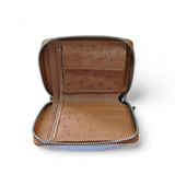 Ostrich Ladies Small Zip Around Purse