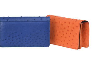 Ostrich Leather Diamond Wallet for Sale Online