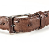 Ostrich Leather Belt 30 MM (Gold Buckle) - Karoo Classics