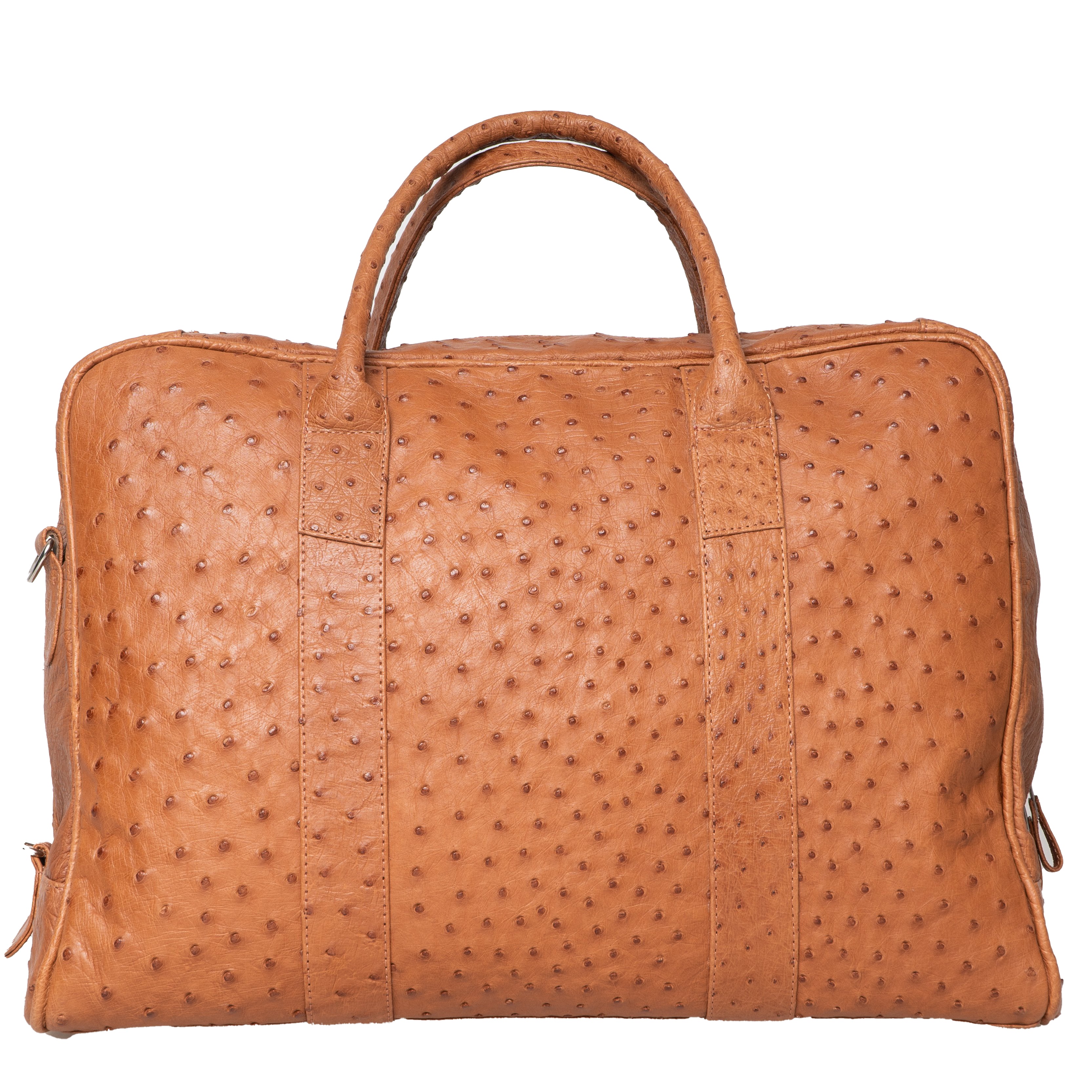 Imoshion, Bags, Tan Ostrich Skin Inspired Duffle Bag Purse