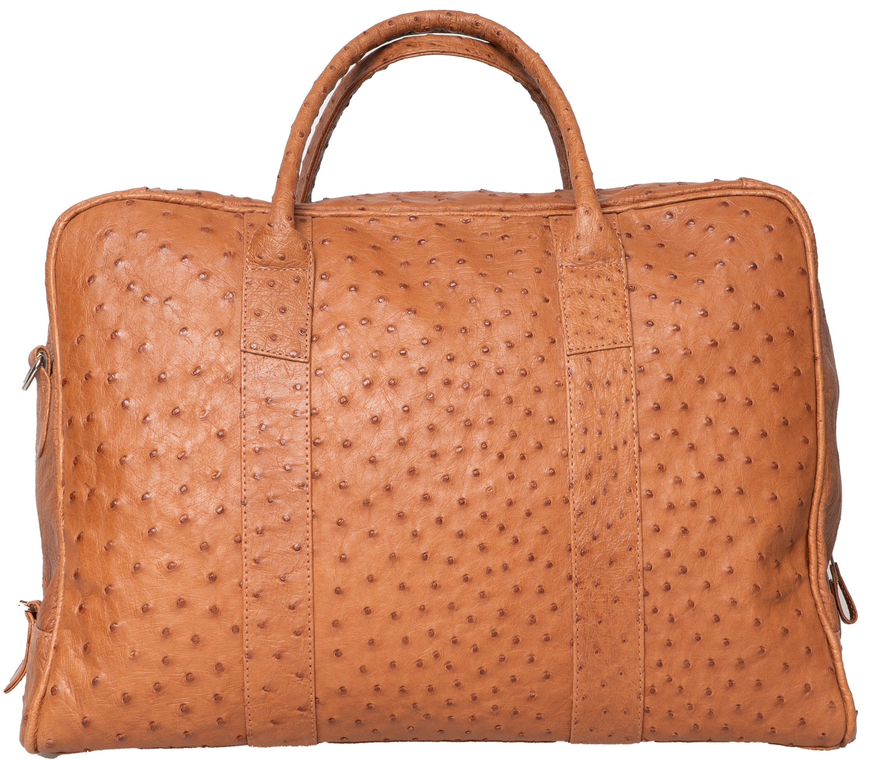 Imoshion, Bags, Tan Ostrich Skin Inspired Duffle Bag Purse