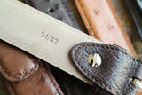 Ostrich Leather Belt 35 MM (Gold Buckle) - Karoo Classics