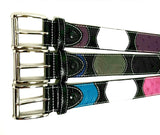 Ostrich Leather Multi Colour Belt 40 MM (Silver Buckle) - Karoo Classics